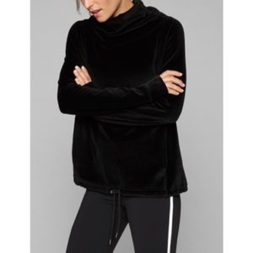 Athleta velour turtleneck pullover
